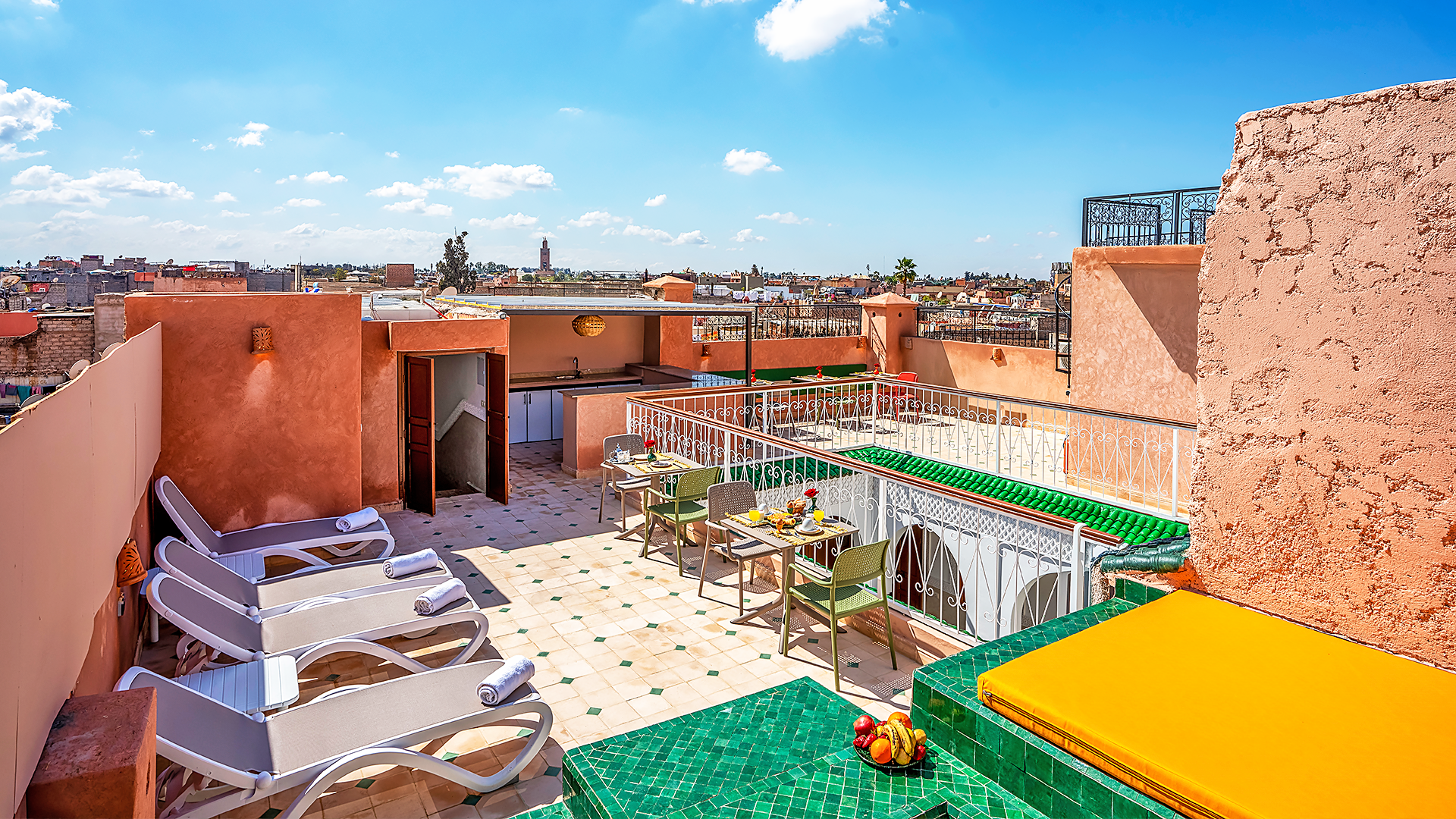 Terrasse du Riad Ilyan 🏡☕ 